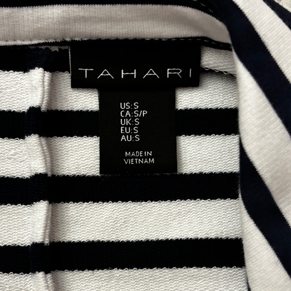 Tahari Nautical Blazer Jacket - Blue/White Size S - Picture 9 of 10